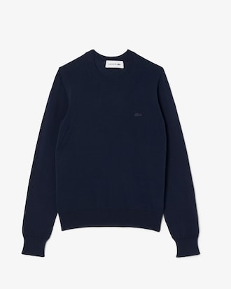 Sweater com Decote Redondo em Malha 3D
