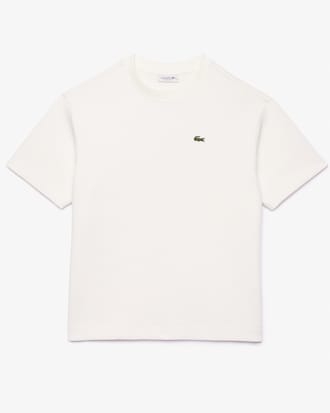 T-shirt em piqué oversize de dupla face