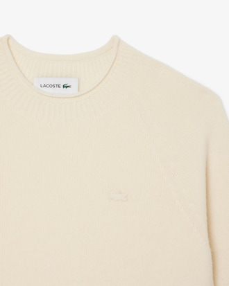 Sweater de Lã Cardada de Malha 3D