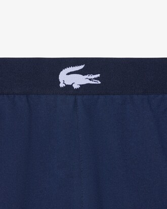 Calções Loungewear em Felpa Straight Fit