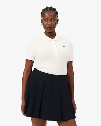 Polo L.12.D de Algod&atilde;o Canelado Slim Fit