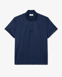Polo em Jacquard com Monograma Classic Fit