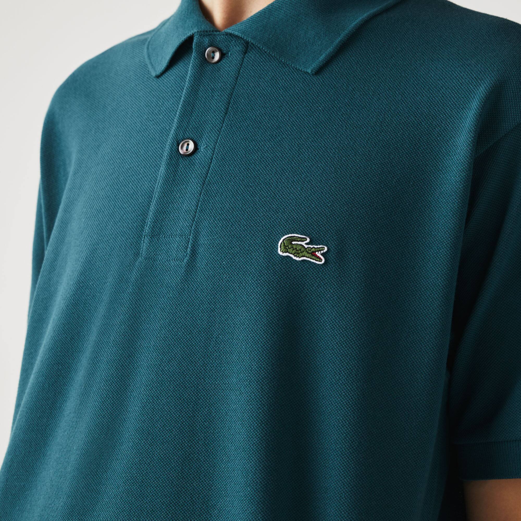 Polo lacoste bleu canard clearance