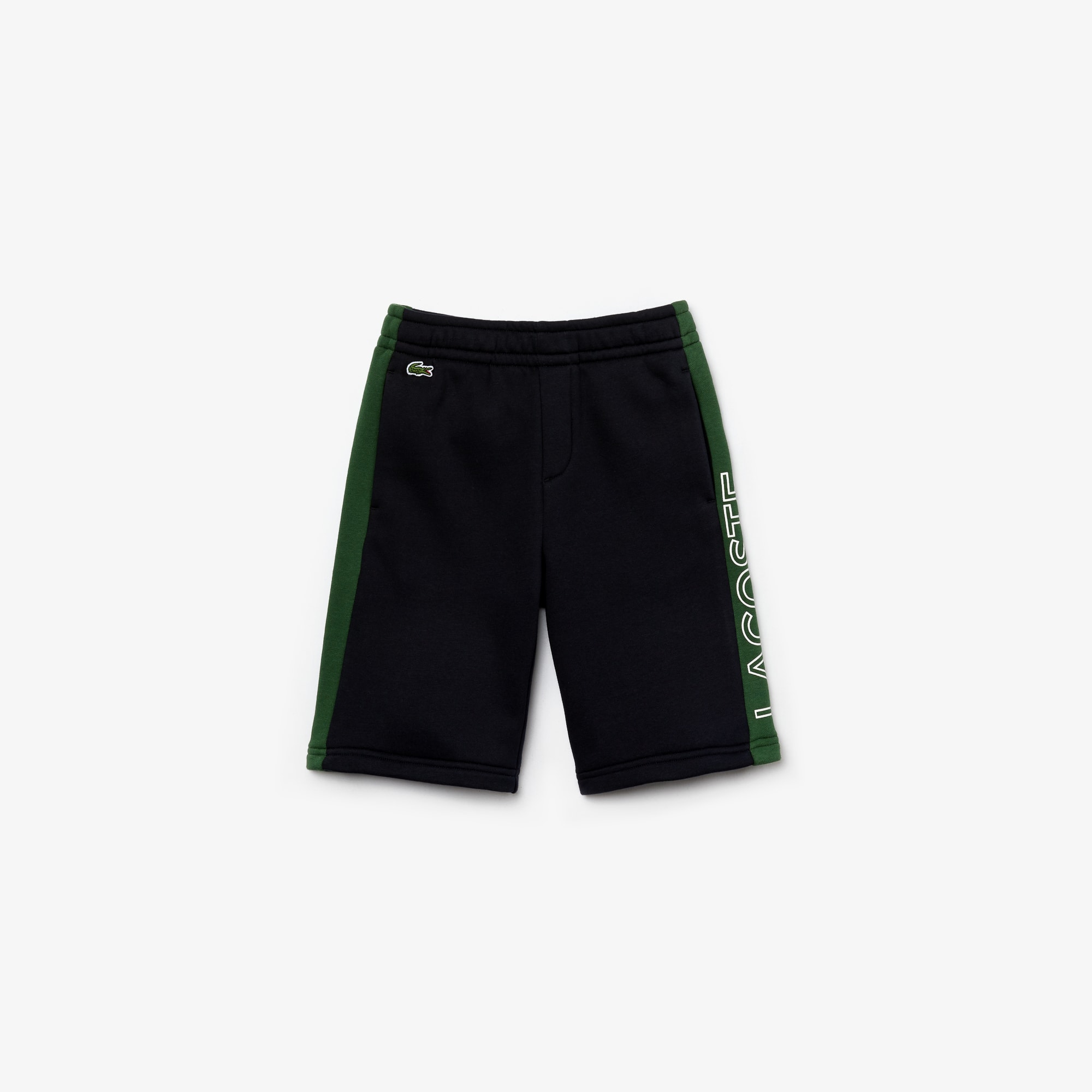 Boys black lacoste shorts clearance