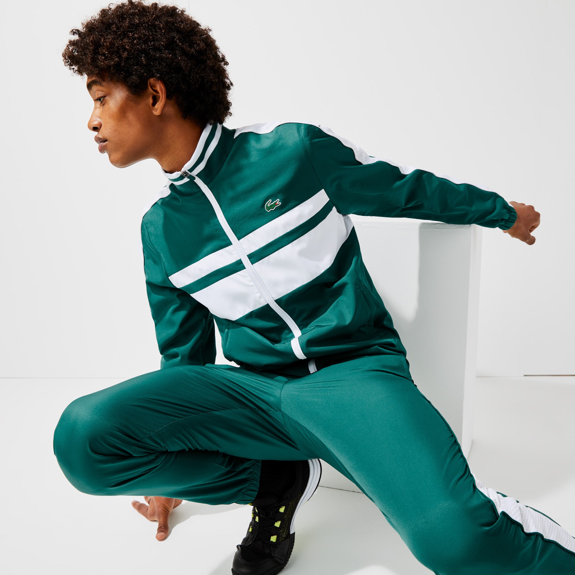 Lacoste taffeta tracksuit new arrivals