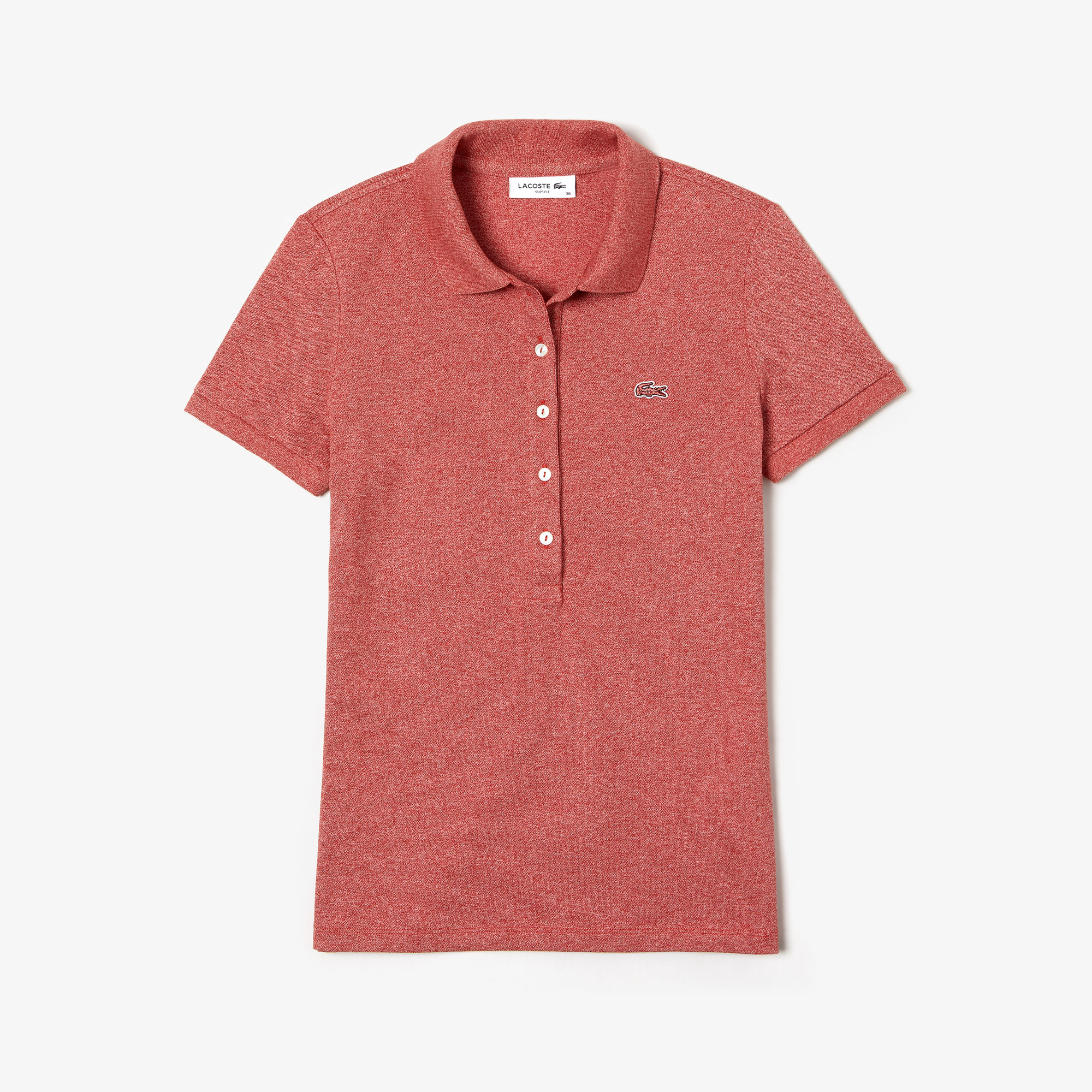 Women's Lacoste Slim Fit Stretch Mini Cotton Piqué Polo Shirt LACOSTE