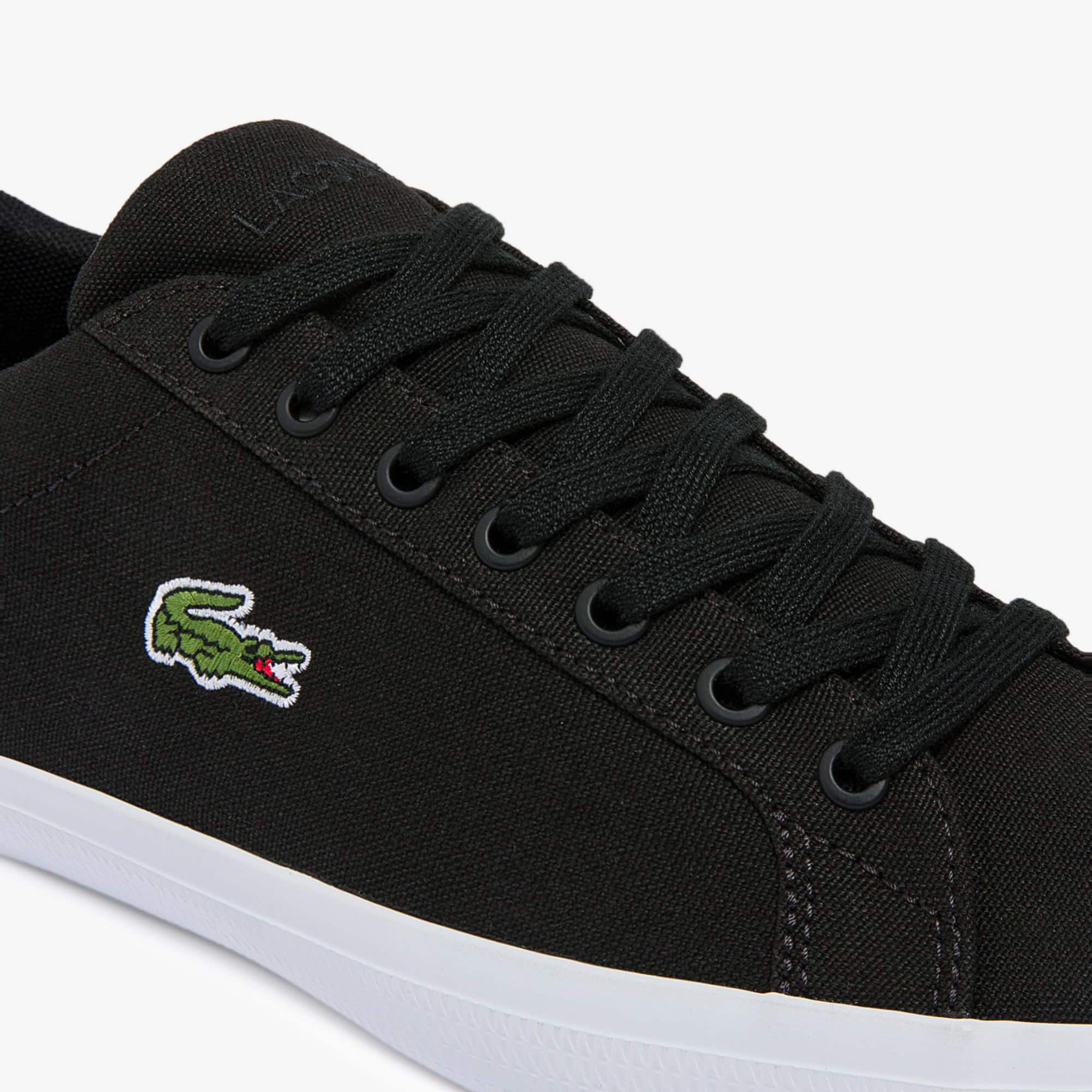 Lacoste lerond canvas trainers Clearance