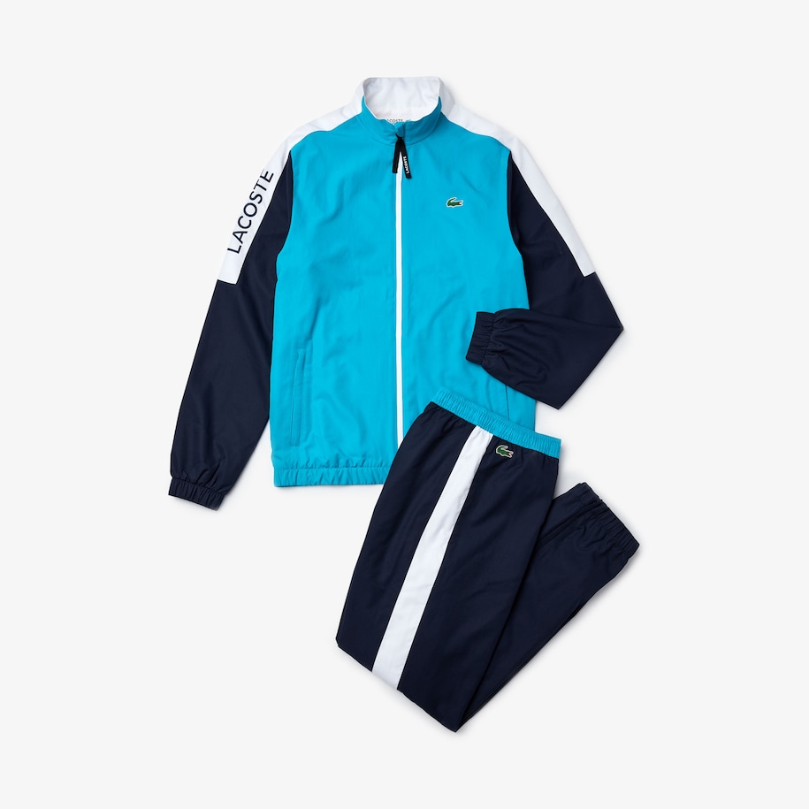 Men S Lacoste Sport Light Colourblock Tracksuit Lacoste