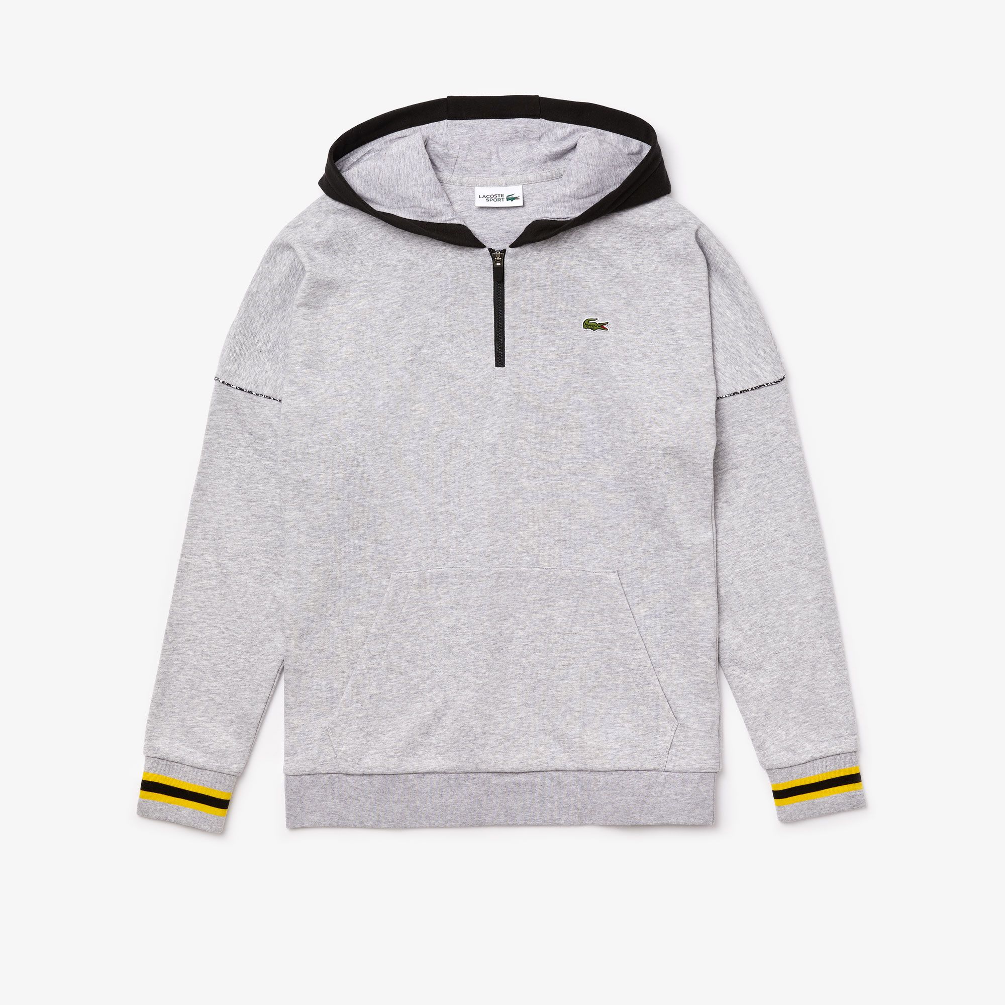 lacoste men's hooded fleece sweatshirt