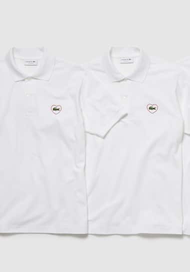 A Lacoste polo in solidarity with the Red Cross