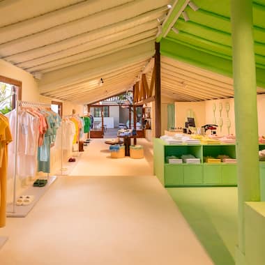 Lacoste's Pop-up store in Trancoso, Brazil.