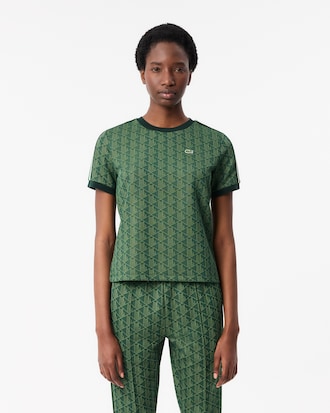 Slim Fit Monogram Jacquard T-shirt