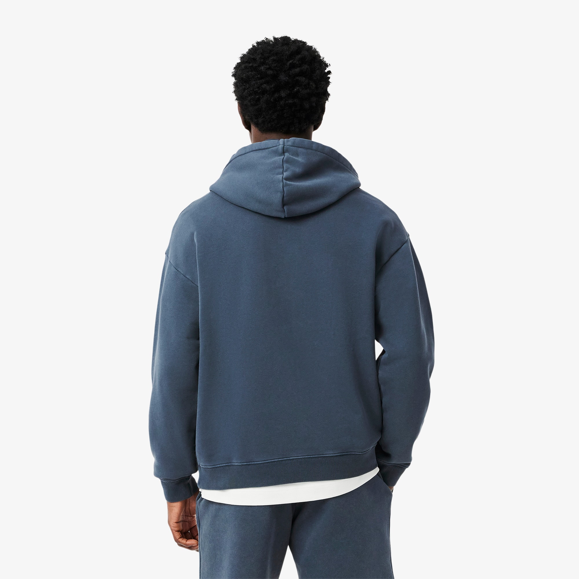 パーカー・フーディ LACOSTE Men Hoodies SH9905 C7Z Blue Washed Effect Hoodie - Men's Sweatshirts - New In 2025 | Lacoste