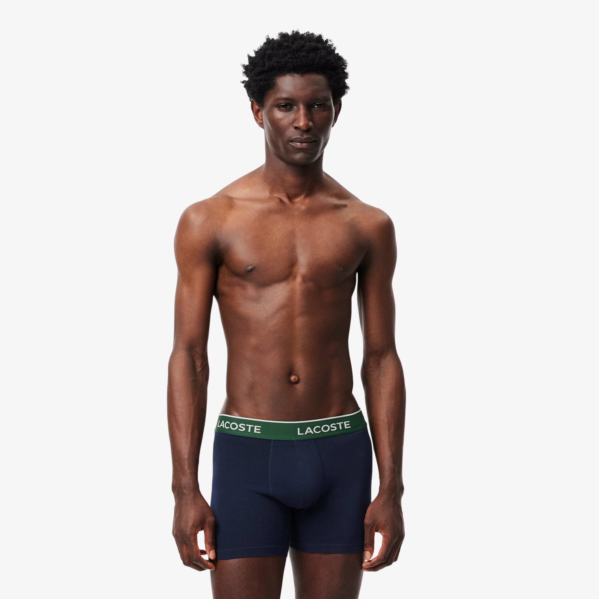 3-Pack Stretch Cotton Boxer Briefs - Men's Underwear - New In 2026