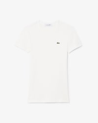 Slim Fit Ribbed Cotton T-shirt