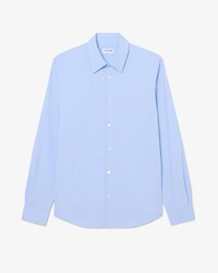 Slim Fit Striped Stretch Poplin Shirt