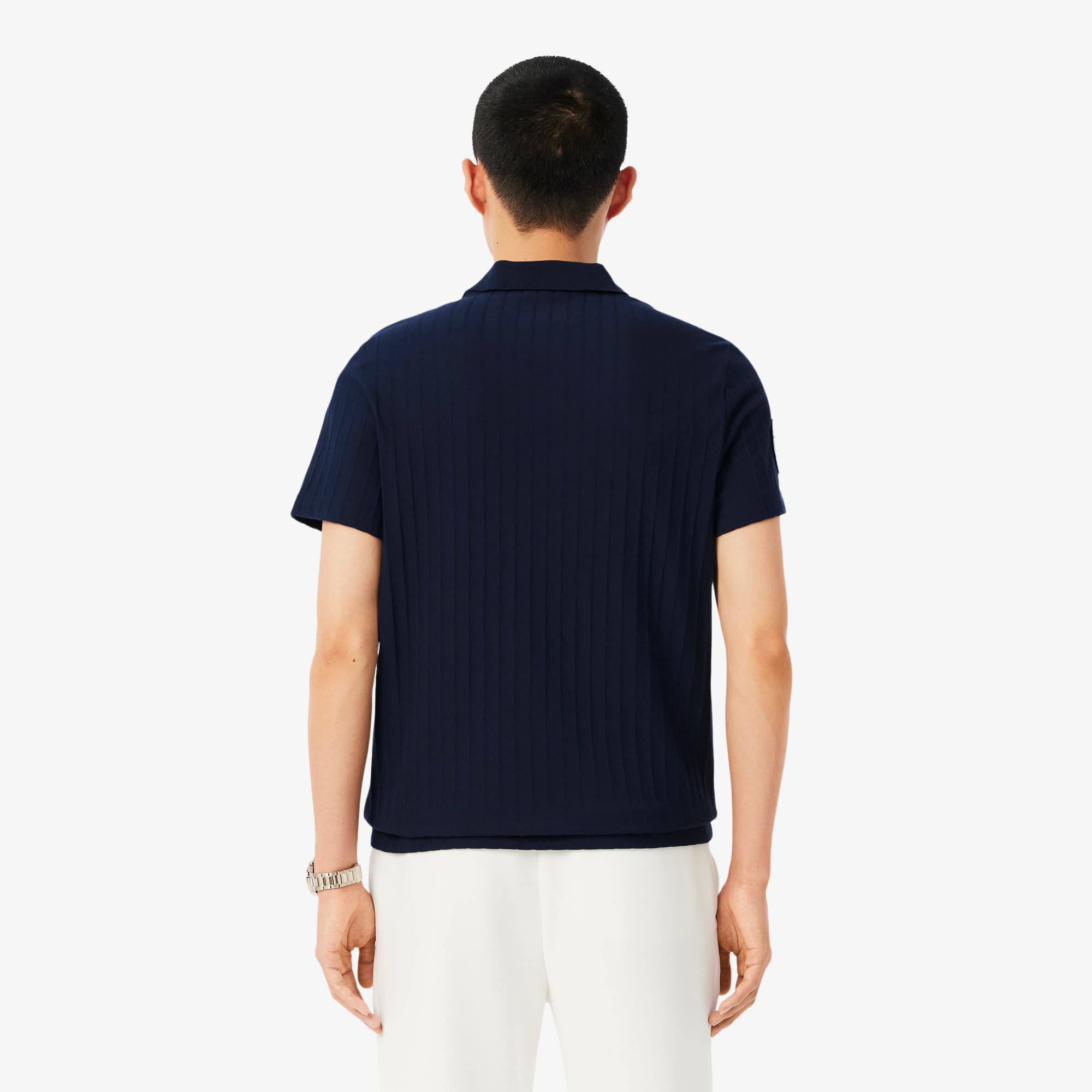 Lacoste スホティメッシュティテルTシャツ TH14870 031 Men's Loose Fit T-Shirt - T-shirts - New In 2025 | Lacoste