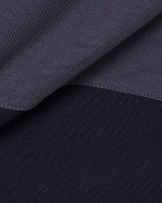 Colour-Block Zipped Hoodie