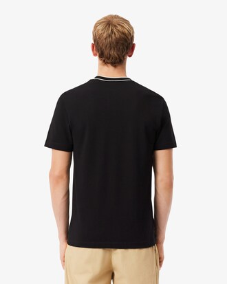 Stretch Piqu&eacute; Stripe Collar T-shirt