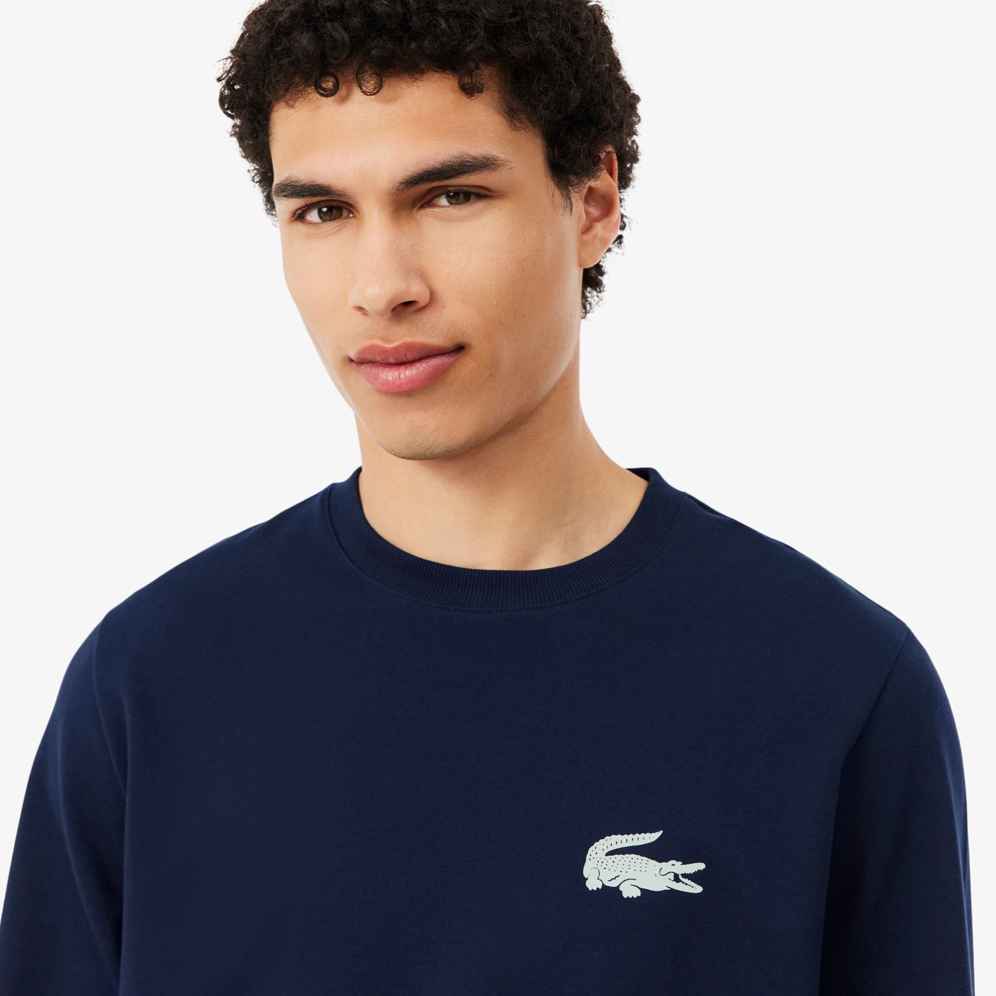 メンズウェア CLUBHAUS x Lacoste Crew Sweat Navy L Fleece Lounge Hoodie - Loungewear - New In 2026 | Lacoste