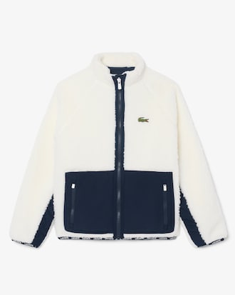 Unisex Sherpa Fleece Colour-Block Jacket
