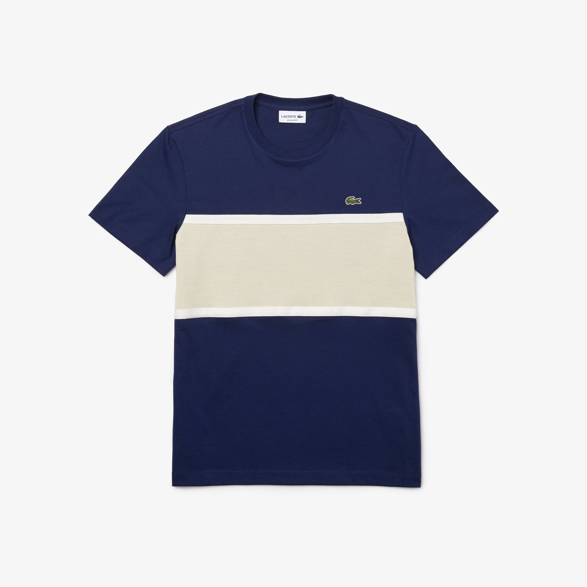 Lacoste panel t shirt Clearance