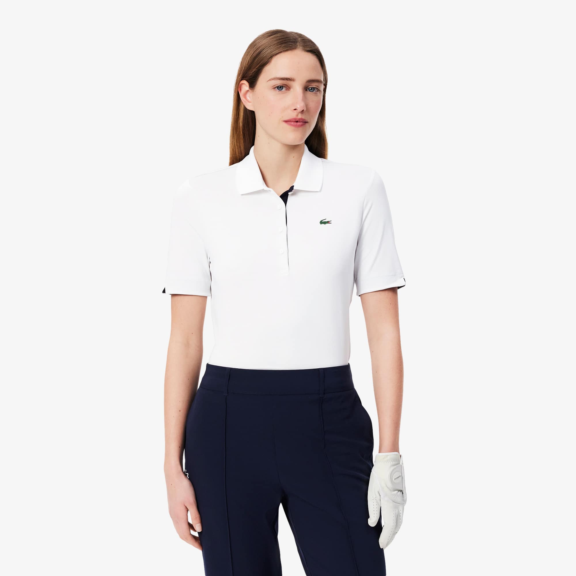 Slim Fit UV Protect Stretch Golf Polo Shirt - Women's Short