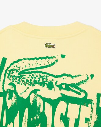 Graphic Print Fleece Sweatshirt