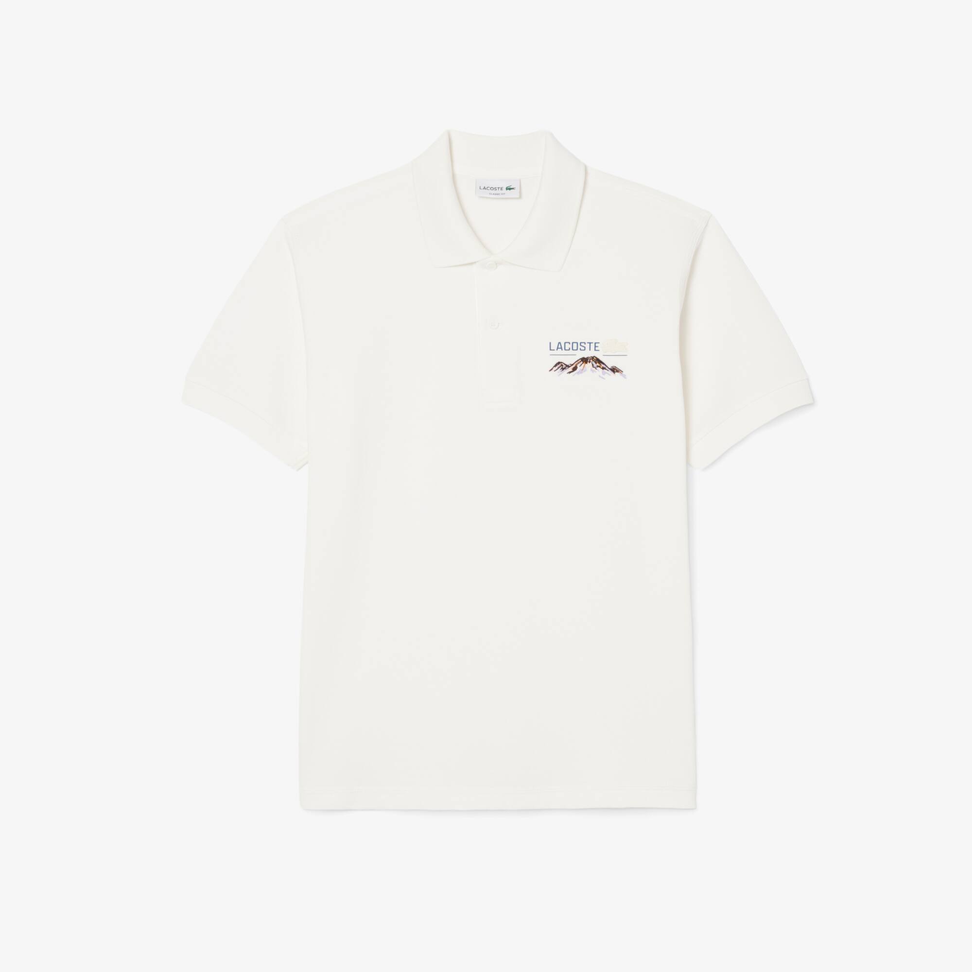 Classic Fit Embroidered Motif Piqué Polo Shirt - Men's Short