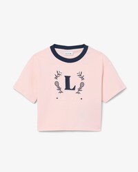 Contrast Badge Cotton T-shirt