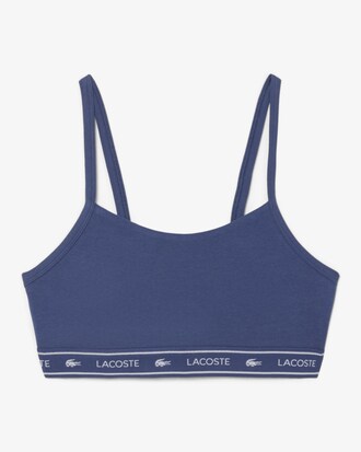 Stretch Cotton Logo Band Bralette