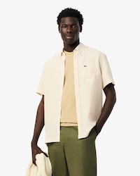 Regular Fit Short Sleeved Linen Shirt