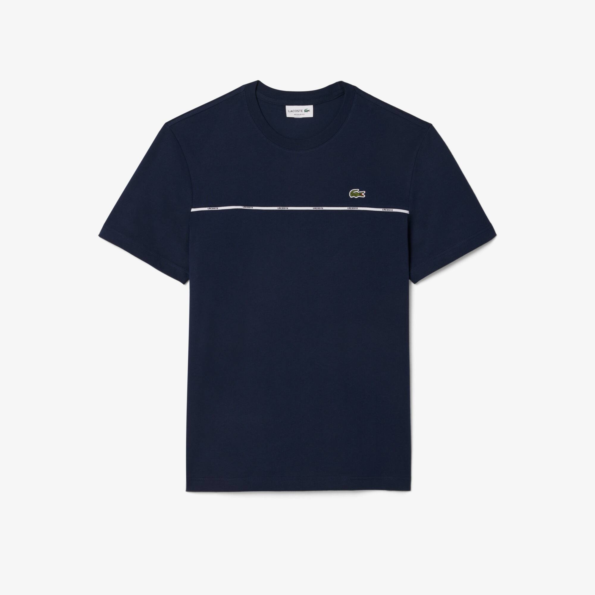 Tシャツ・カットソー LACOSTE Men T Shirts TH9894 C7Z Blue Men's Washed Effect Heavy Jersey T-Shirt - T-shirts - New In