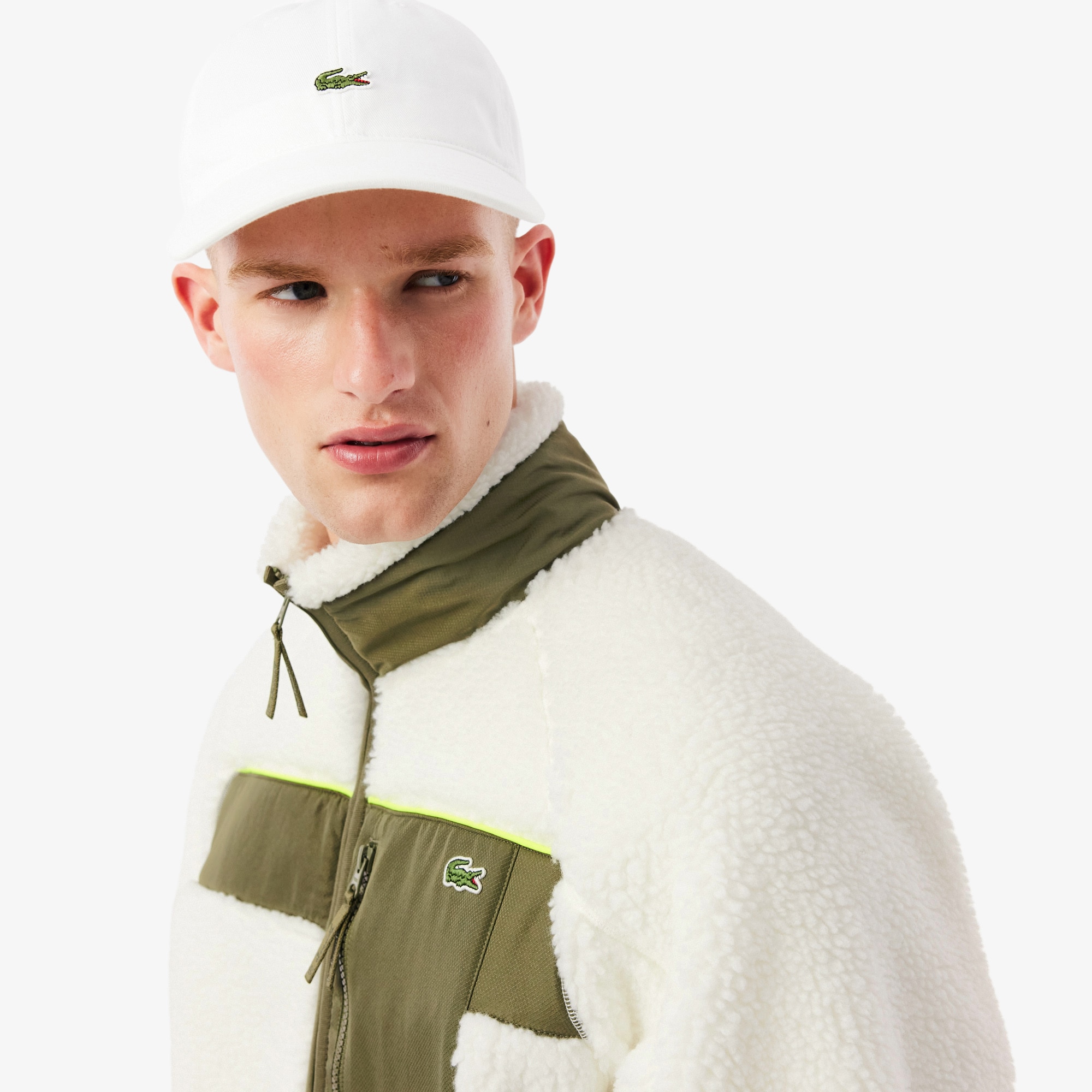 Colour-Block Sherpa Fleece Jacket - Men's Jackets & Coats - New In