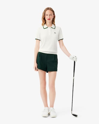 Short Sleeved Polo Collar Golf Sweater