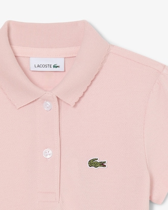 Scalloped Collar Piqu&eacute; Polo Shirt