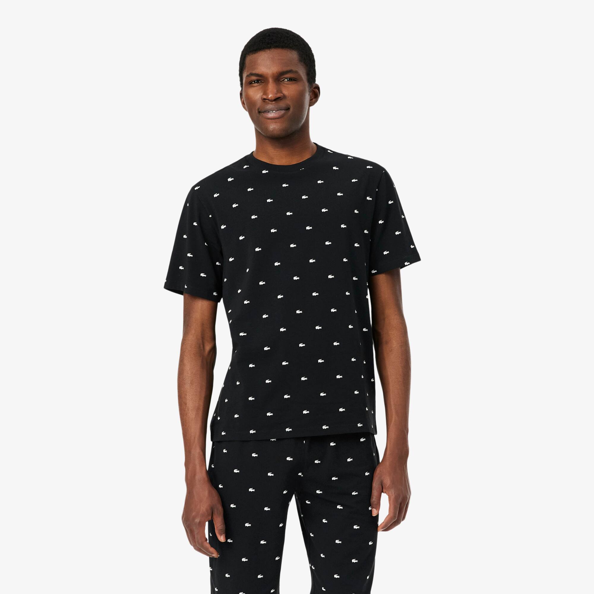 Printed Cotton Pyjama Set - Men's Nightwear - New In 2026 | Lacoste