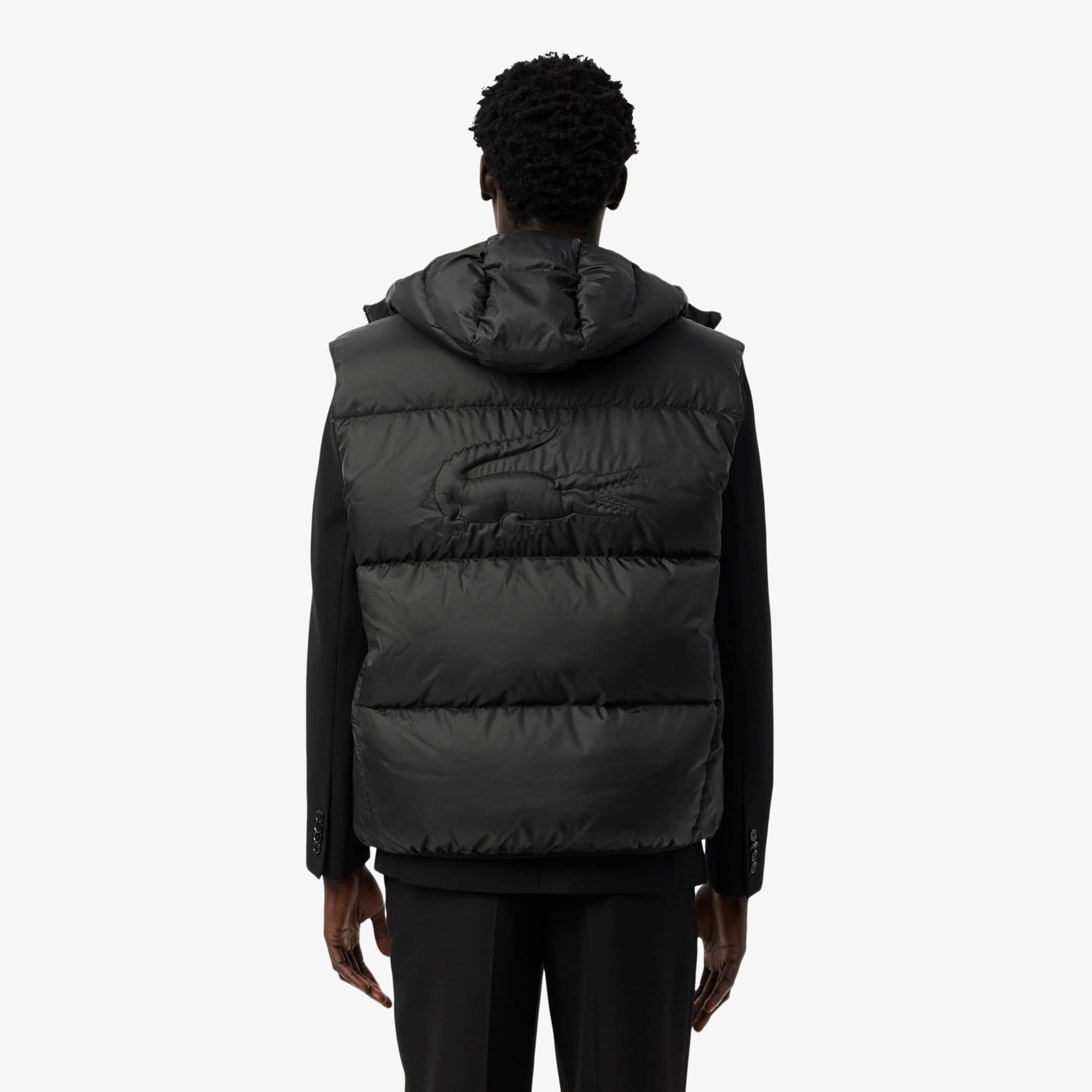 Water-Repellent Short Puffed Vest - Men's Jackets & Coats