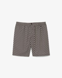 Relaxed Fit Printed Cotton Blend Shorts