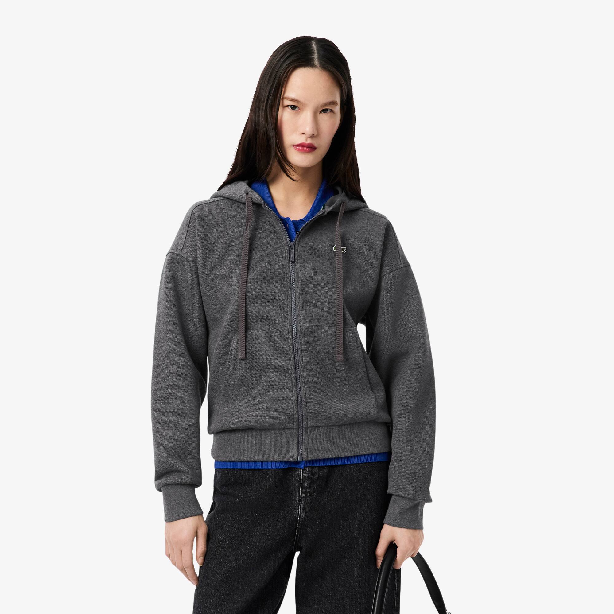 Zipped Piqué Hoodie - undefined - New In 2026 | Lacoste