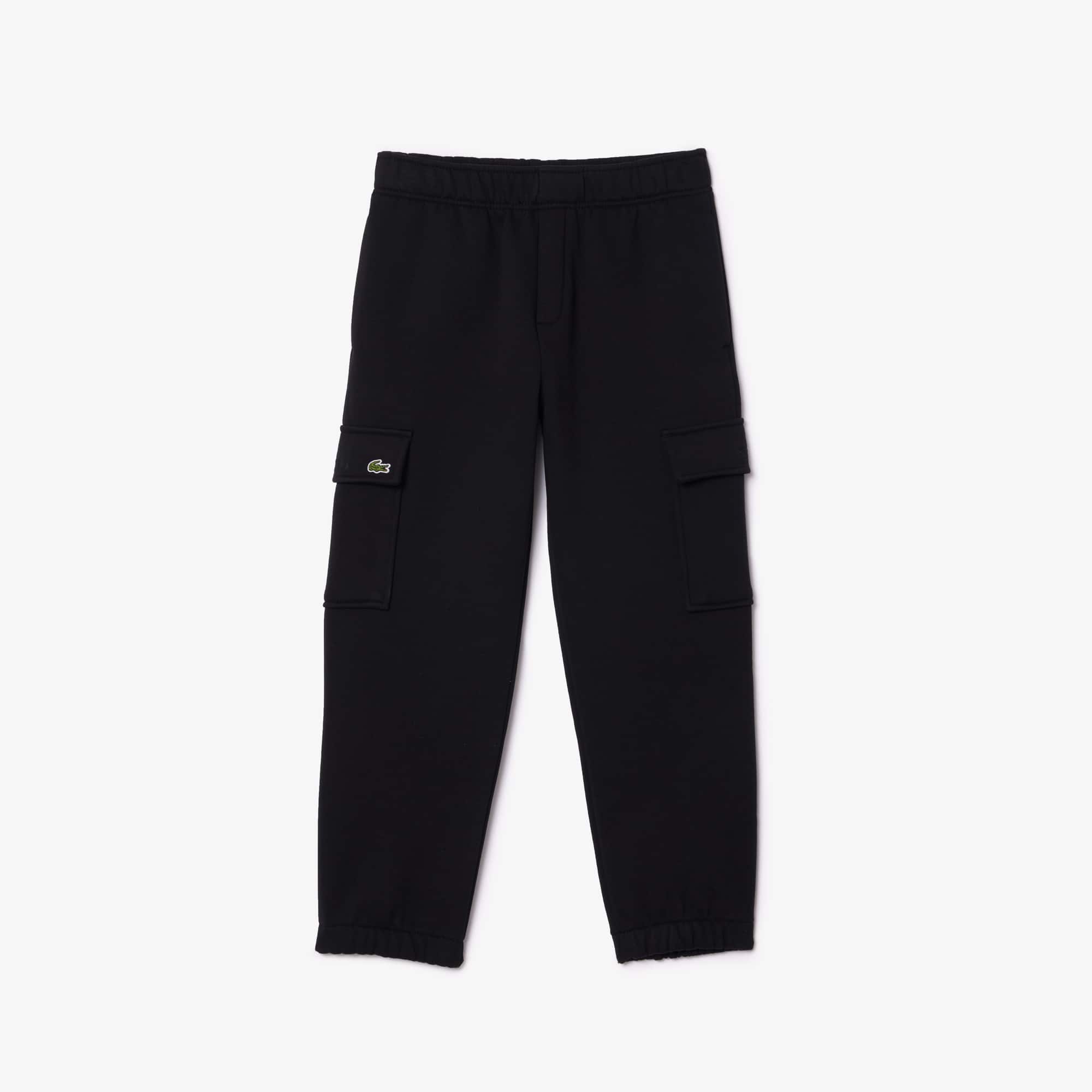 Black lacoste track pants outlet