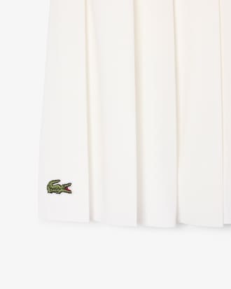 Oxford Cotton Pleated Skirt