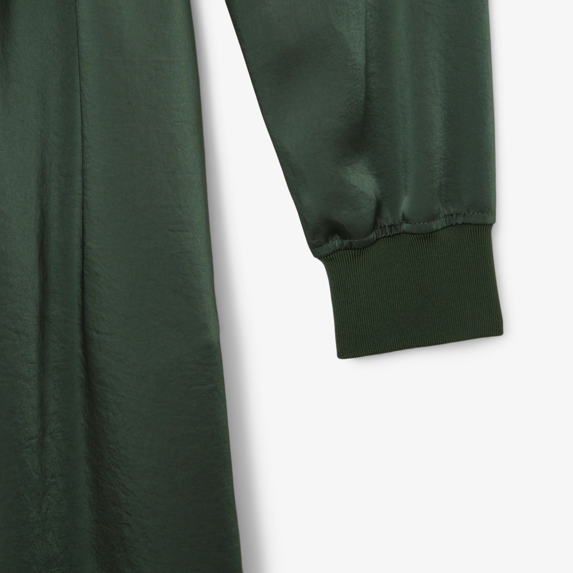 Long Sleeved Fluid Belted Dress - Women's dresses & skirts