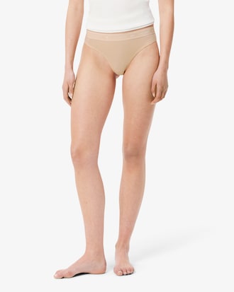 Logo Waist Stretch Cotton String Briefs