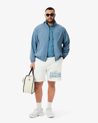 Water-Repellent Hooded Track Jacket