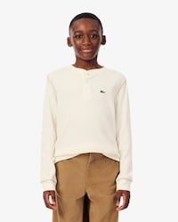 Waffle Knit Henley T-shirt