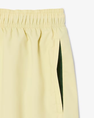 Mid Length Monochrome Swim Trunks