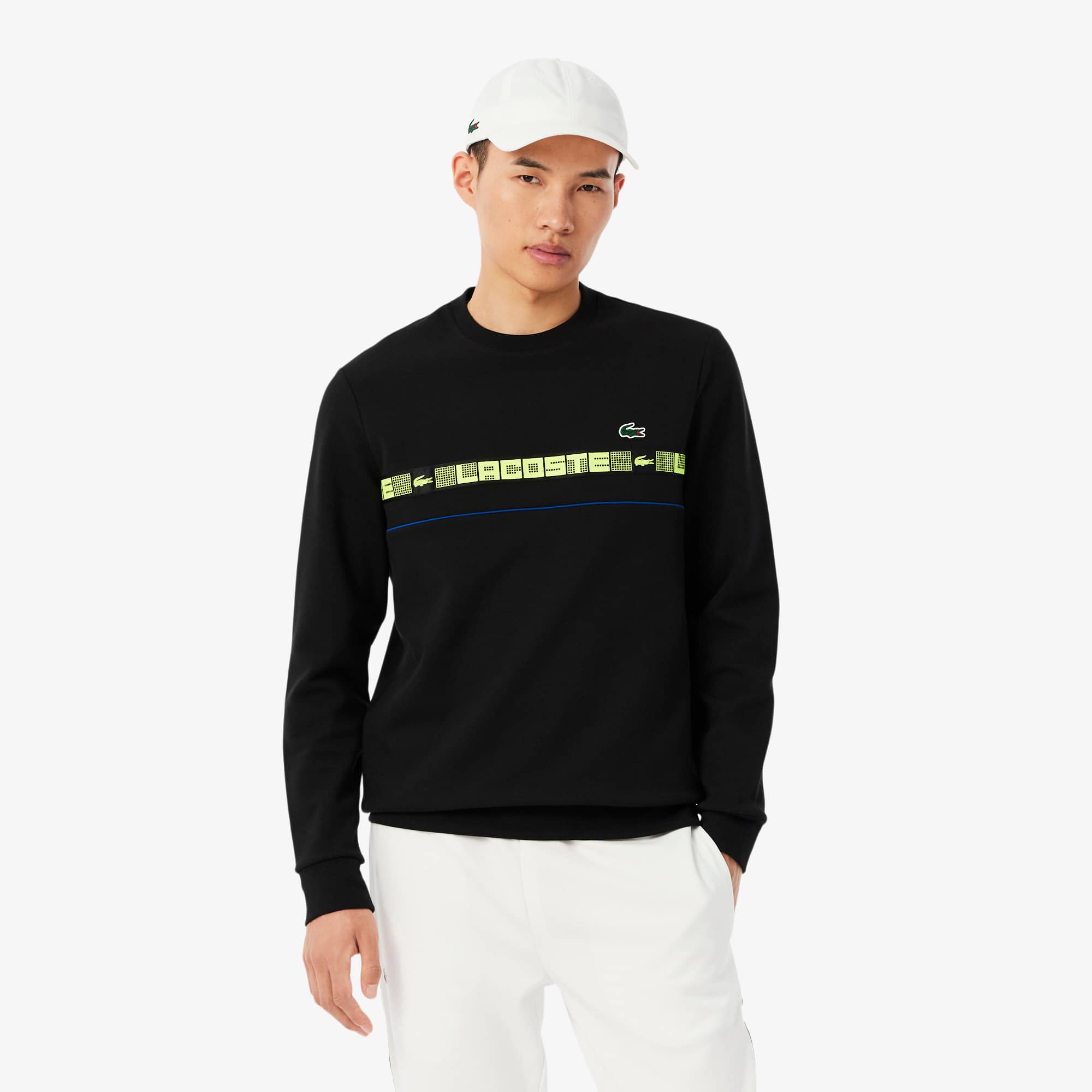 Branded Stripe Tennis Sweatshirt - Men's Sweatshirts - New In 2026