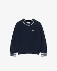 Unisex Cotton and Wool Blend Crew Neck Sweater