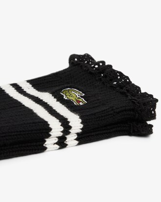 Lace Edge Ribbed Socks